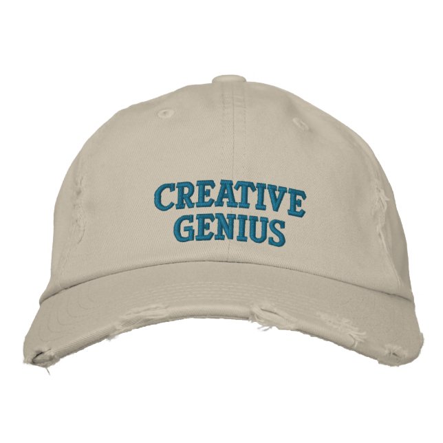 Kreatives Genie Bestickte Kappe (Vorderseite)