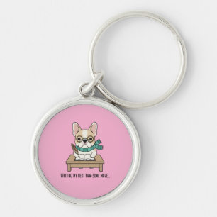Kreatives Genie Französische Bulldogge Rosa Access Schlüsselanhänger