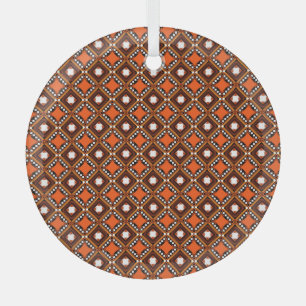 Kreatives Geometrisches, modernes abstraktes Rot. Ornament Aus Glas