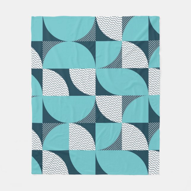 Kreatives geometrisches Muster Fleecedecke (Vorderseite)