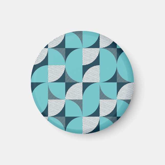 Kreatives geometrisches Muster Magnet (Vorne)