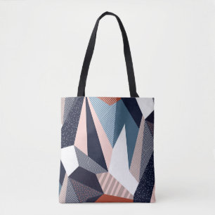 Kreatives geometrisches Muster mit verschiedenen F Tasche