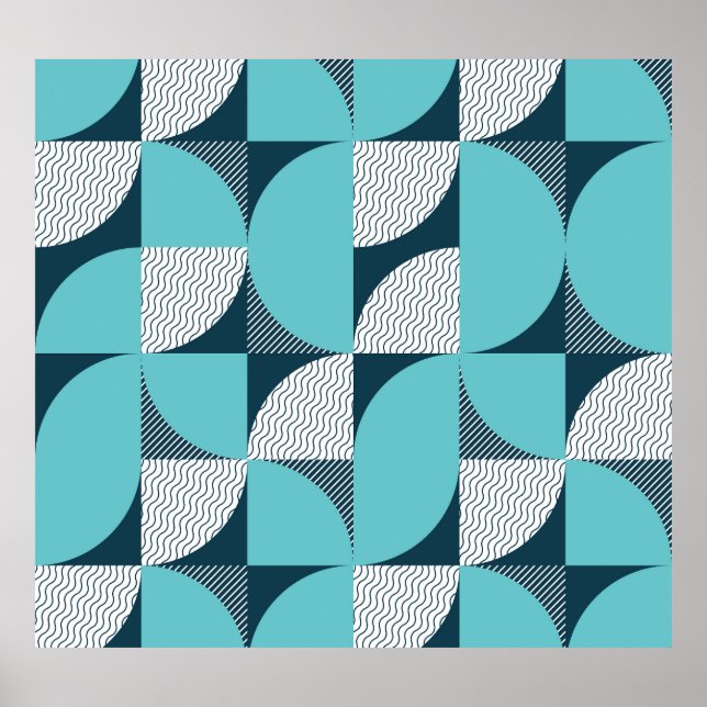 Kreatives geometrisches Muster Poster (Vorne)