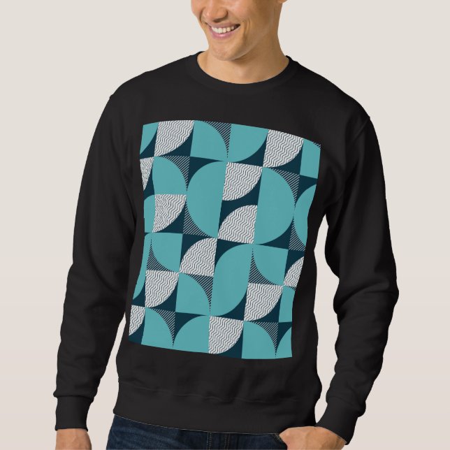 Kreatives geometrisches Muster Sweatshirt (Vorderseite)