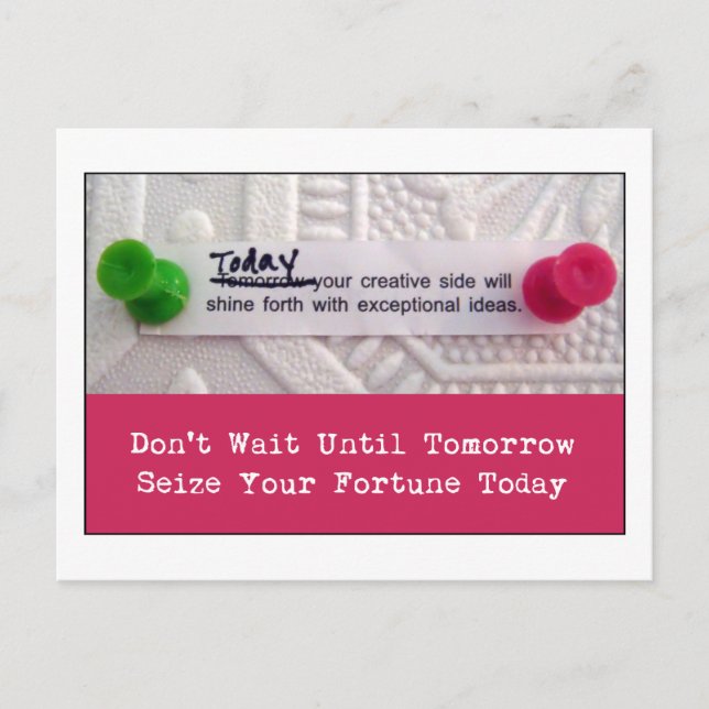 Kreatives Glück Postkarte (Vorderseite)