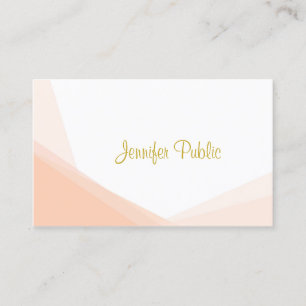 Kreatives Gold-Hand-Schrift-Name Professionell Mod Visitenkarte