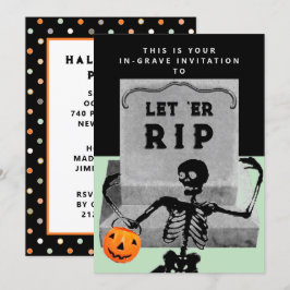 Kreatives Halloween-Party Einladung