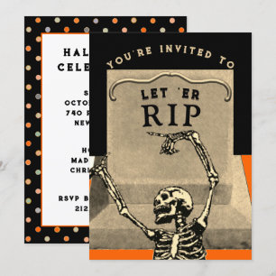 Kreatives Halloween-Party Einladung