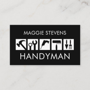 Kreatives Handwerker-Tools-Symbol Visitenkarte