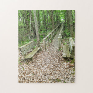Kreatives Herbstwanderung-Foto-Puzzle
