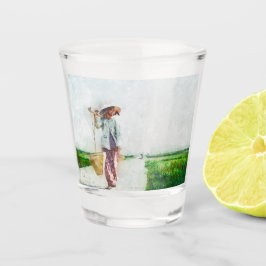 Kreatives illustriertes Barzubehör für Partys und  Schnapsglas