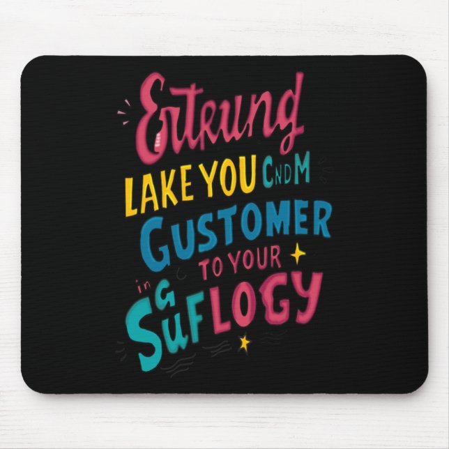 Kreatives Kunstdesign-Aufkleber Mousepad (Vorne)