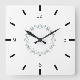 kreatives Kunstdesign Quadratische Wanduhr