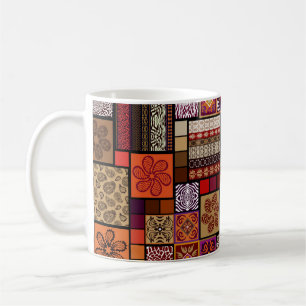 Kreatives Mega-Set nahtloser Muster, inspiriert du Kaffeetasse