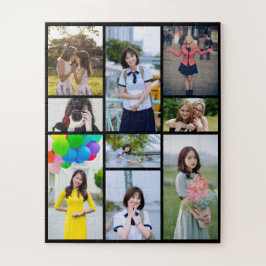 Kreatives Neun-Bilder-Andenken-Fotopuzzle