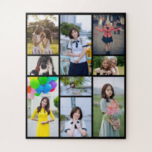 Kreatives Neun-Bilder-Andenken-Fotopuzzle