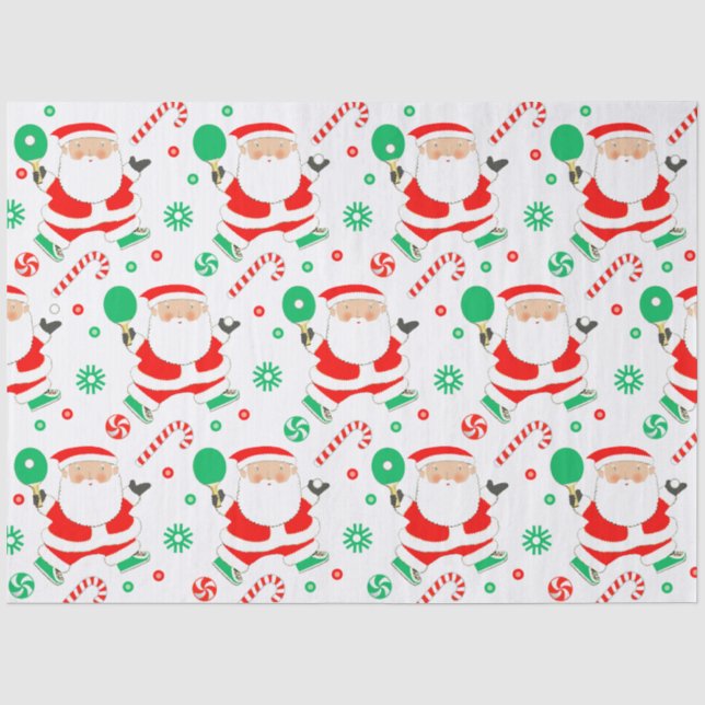 Kreatives Ping-Pong-Holiday-Geschenk Seidenpapier (Vorderseite)