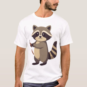 Kreatives Pinsel-Sticker-T-Shirt-Design T-Shirt