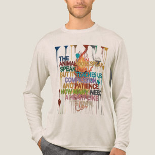 Kreatives Pinselstrich-T-Shirt – Inspirierendes Zi Tri-Blend Shirt