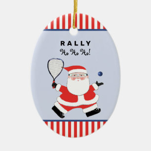 Kreatives Racquetball-Weihnachts-Sammelobjekt Keramik Ornament