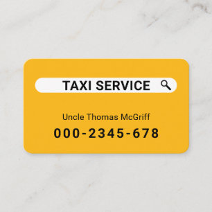 Kreatives Suchen Sie Ihren Taxi-Service Visitenkarte