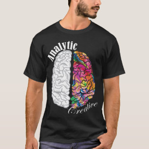 Kreatives und analytisches Gehirn Links und rechts T-Shirt