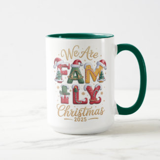 Kreatives und lustiges Familienweihnachten Tasse