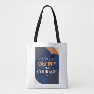 Kreativität braucht Mut Tasche