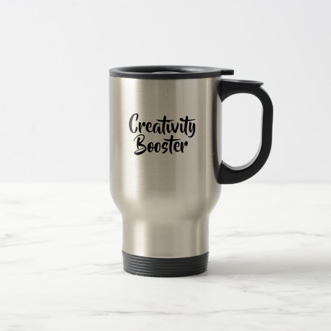 Kreativität fördert Funny Travel Mug Reisebecher (Rechts)