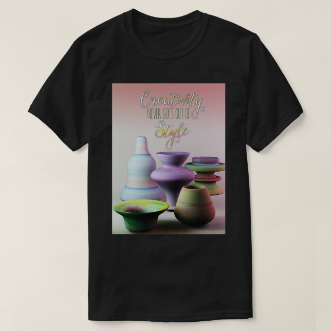 Kreativität geht nie über die Wasserfarbe hinaus,  T-Shirt (Design vorne)