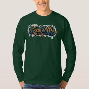 Kreativität Graffiti Street Art Urban Langarmshirt T-Shirt