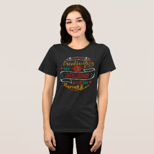 Kreativität = Intelligenz + Fun Retro T-Shirt Tri-Blend Shirt