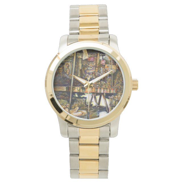 Kreativität macht alles glänzend armbanduhr (Vorderseite)