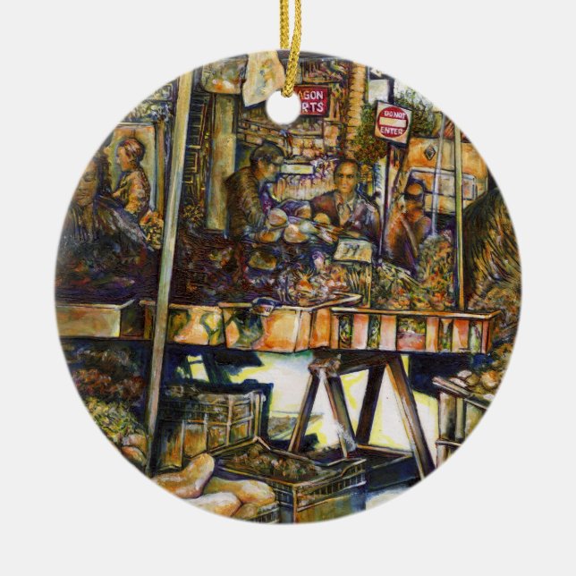 Kreativität macht alles heller keramik ornament (Vorne)