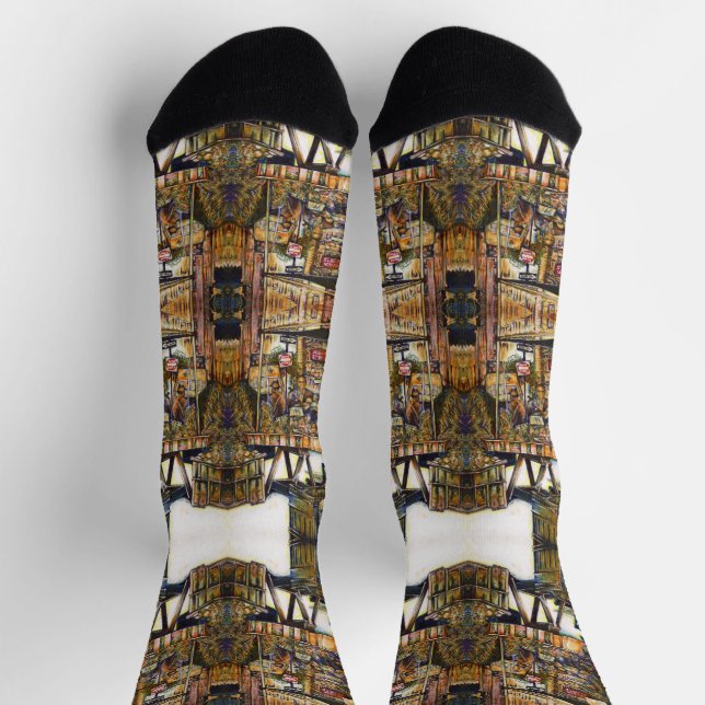 Kreativität macht alles heller socken (Oben)