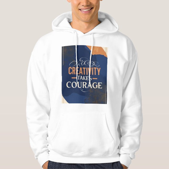 Kreativität macht Mut Hoodie (Vorderseite)