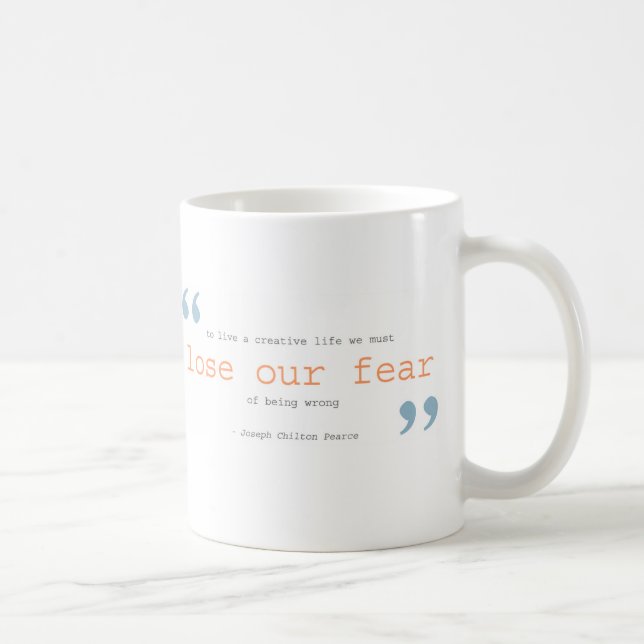 Kreativität + unsere Angst verlieren Kaffeetasse (Rechts)
