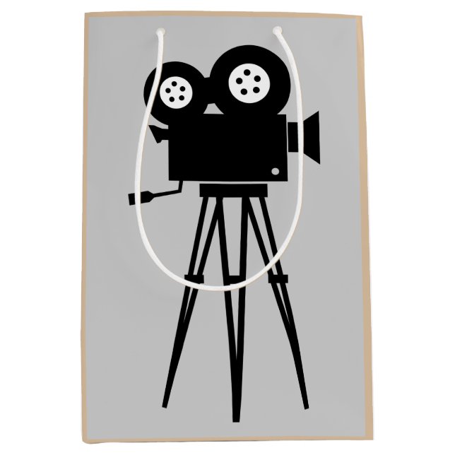 KREATIVKAMERA UND TRIPOD-DESIGN MITTLERE GESCHENKTÜTE (Vorderseite)