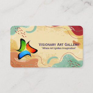 Kreativkunst-Logo Abstrakter Hintergrund Visitenkarte