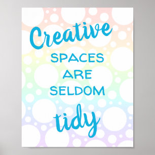 Kreativräume sind selten leichtfertig poster