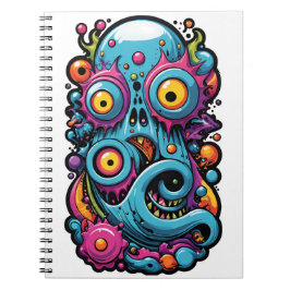 Kreatur aus der Lagune der Memphis-Designgruppe Notizblock