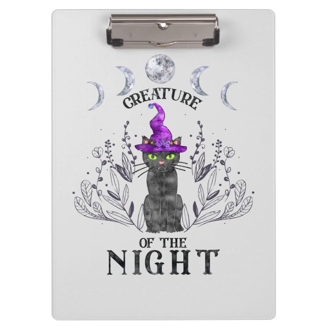 Kreatur der Nacht Klemmbrett (Vorderseite)