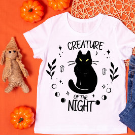 Kreatur der Nachtschwarzen Katze T-Shirt