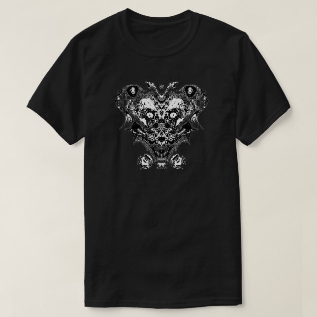Kreatur (Gesichtsfantasie) T-Shirt (Design vorne)