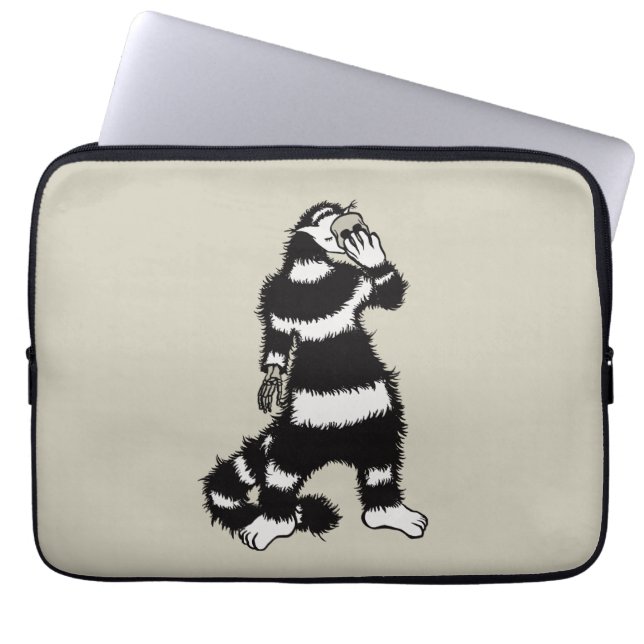 Kreatur-Skelett-Handschuhmaske Laptopschutzhülle (Vorderseite)
