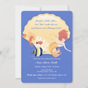 Kreaturen der Sea Baby Shower Einladung