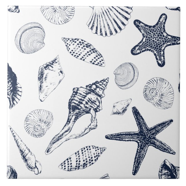 Kreaturen unter Wasser Fliese (Vorderseite)