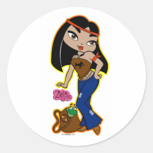 Krebs-Aufkleber Runder Aufkleber