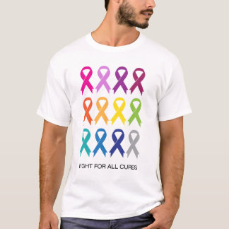 Krebs-Bänder für das Kämpfen aller Arten Krebs T-Shirt