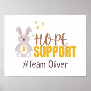 Krebs bei Kindern. Custom #team name Poster & Prin